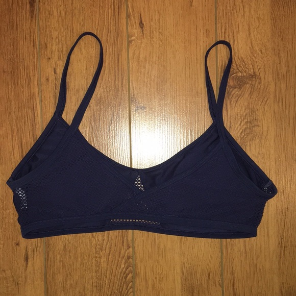 ❌SOLD❌ Aerie Mesh Navy Blue Bikini Top - Picture 4 of 6
